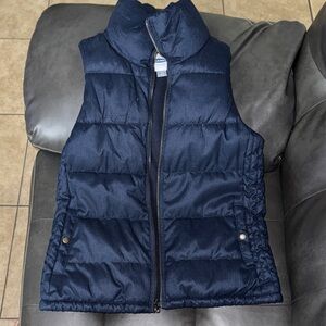 Navy Puffer Vest for Women